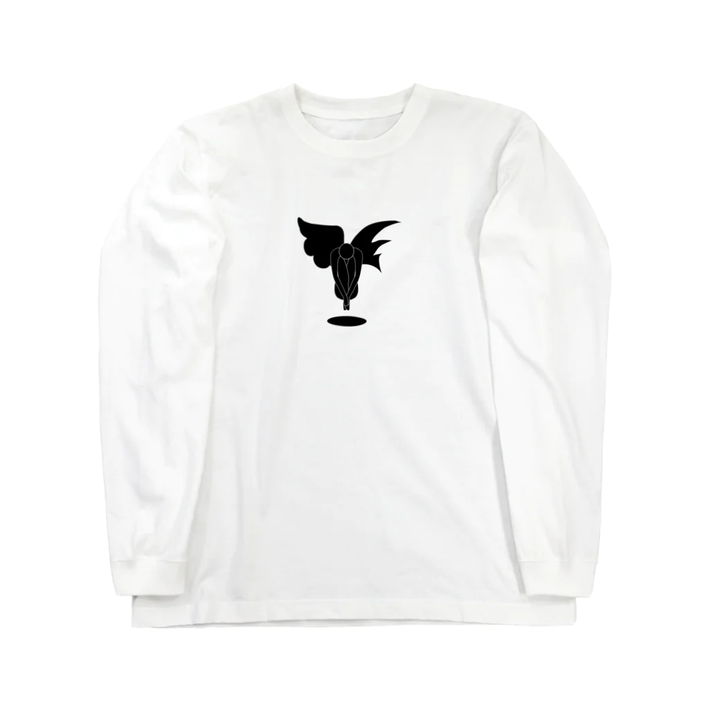 A33の天使と悪魔のピクトグラム Long Sleeve T-Shirt