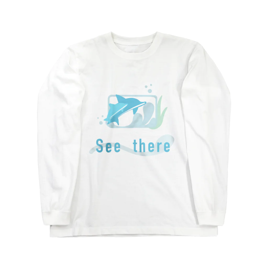 Direction of the sunのほら、そこに、イルカら。 Long Sleeve T-Shirt