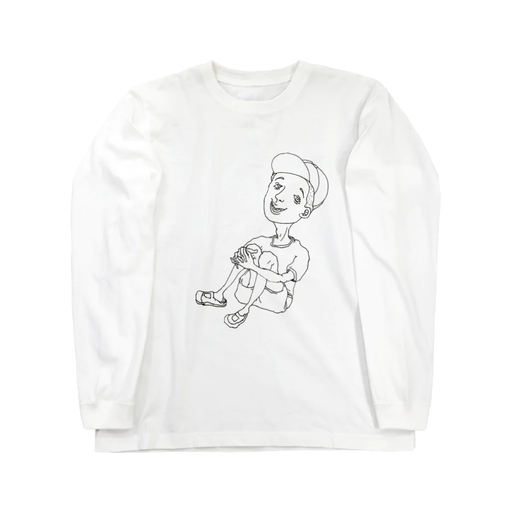 inyangの体躯座りboy Long Sleeve T-Shirt