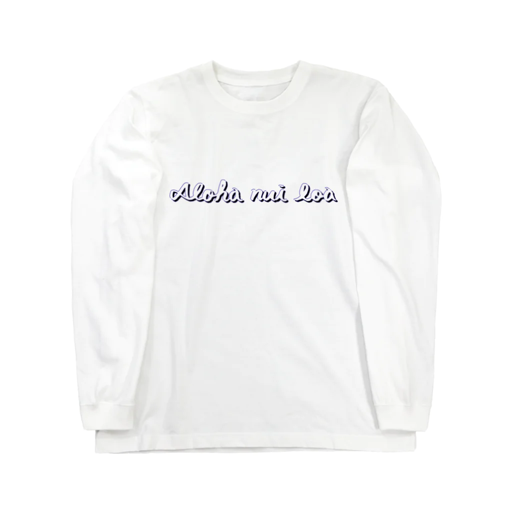 Aloha nui loaのAloha nui loa "pink"シリーズ Long Sleeve T-Shirt