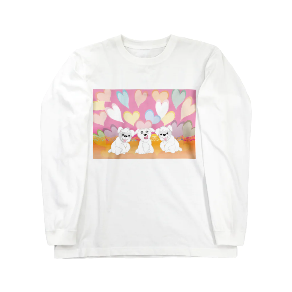 ジルトチッチのデザインボックスのかわいい犬のグッズ　好き好き Long Sleeve T-Shirt