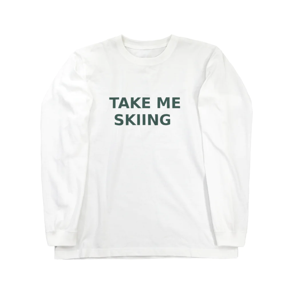 prinaのTAKE ME SKIING green Long Sleeve T-Shirt