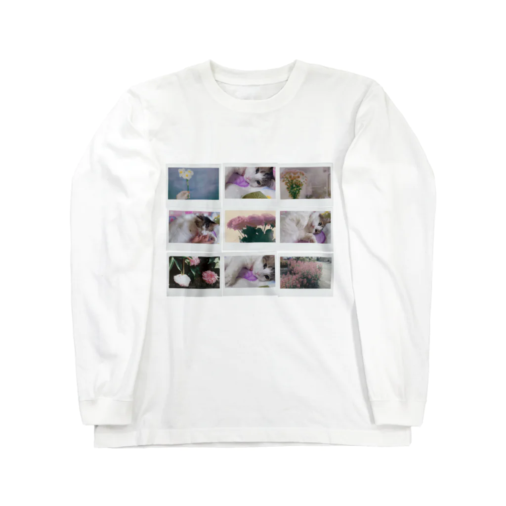 𝙈𝙊𝙈𝙊'𝙨 𝙎𝙝𝙤𝙥のMOMOと春のコラージュ Long Sleeve T-Shirt