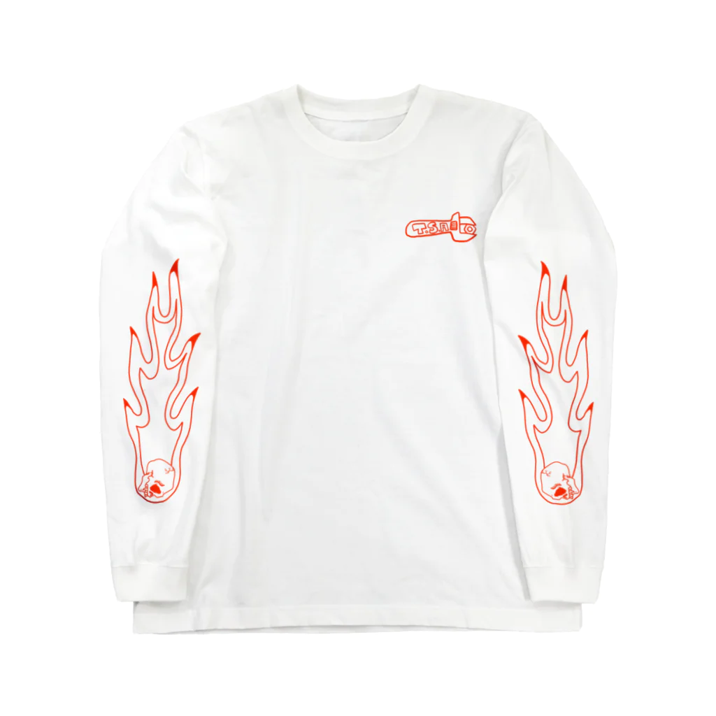 あさぎのシェイクハンド　red Long Sleeve T-Shirt