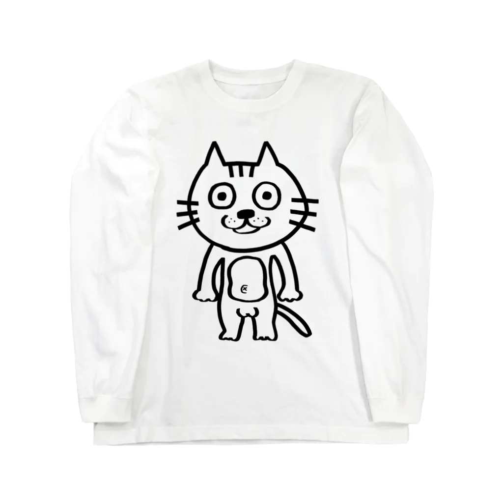 マッハナイスガイのやば猫（大） ロングスリーブTシャツ