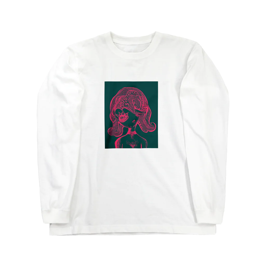 一欠片のカセットテープの神秘ちゃん【緑】 Long Sleeve T-Shirt