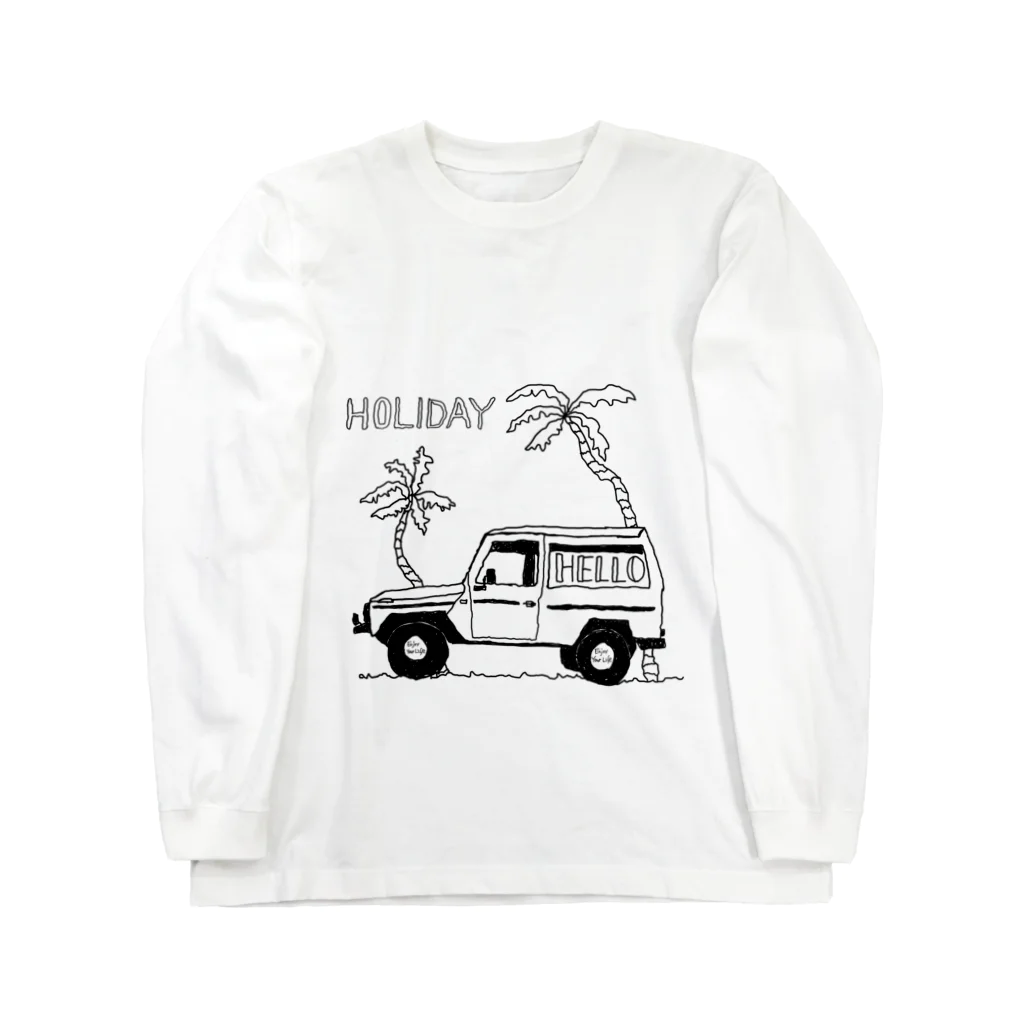 mijolf's shop.のHoliday. Long Sleeve T-Shirt