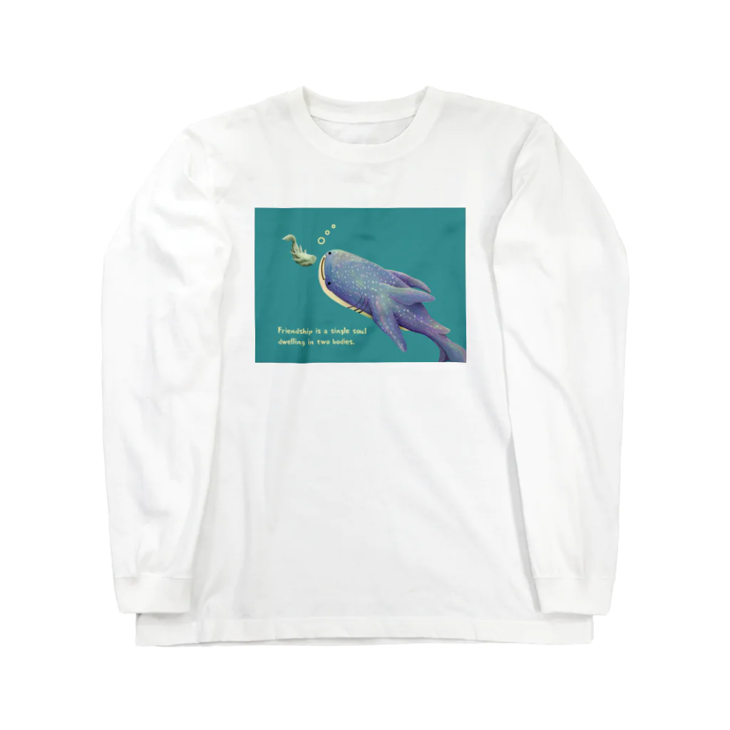 ari designのジンベイザメとコバンザメ Long Sleeve T-Shirt