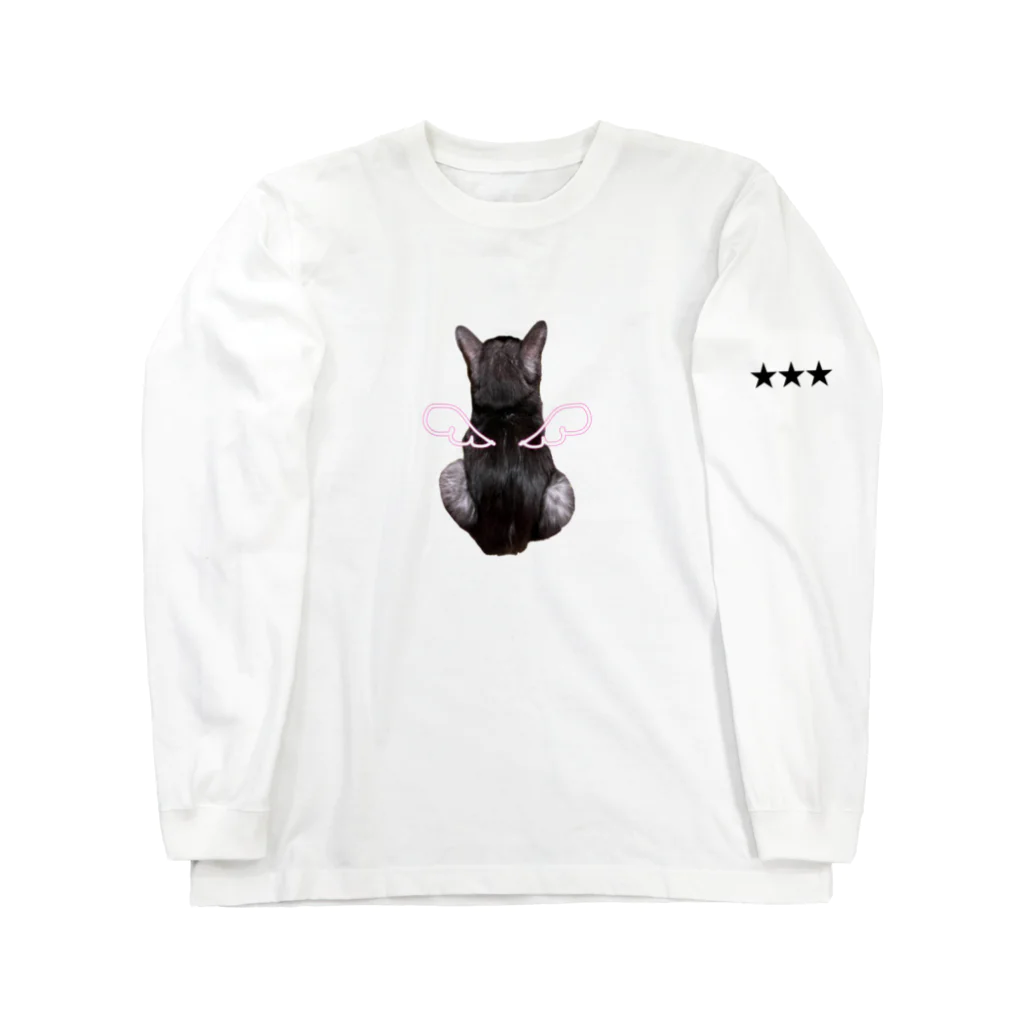 nya nya*の天使のバックショットねこ Long Sleeve T-Shirt