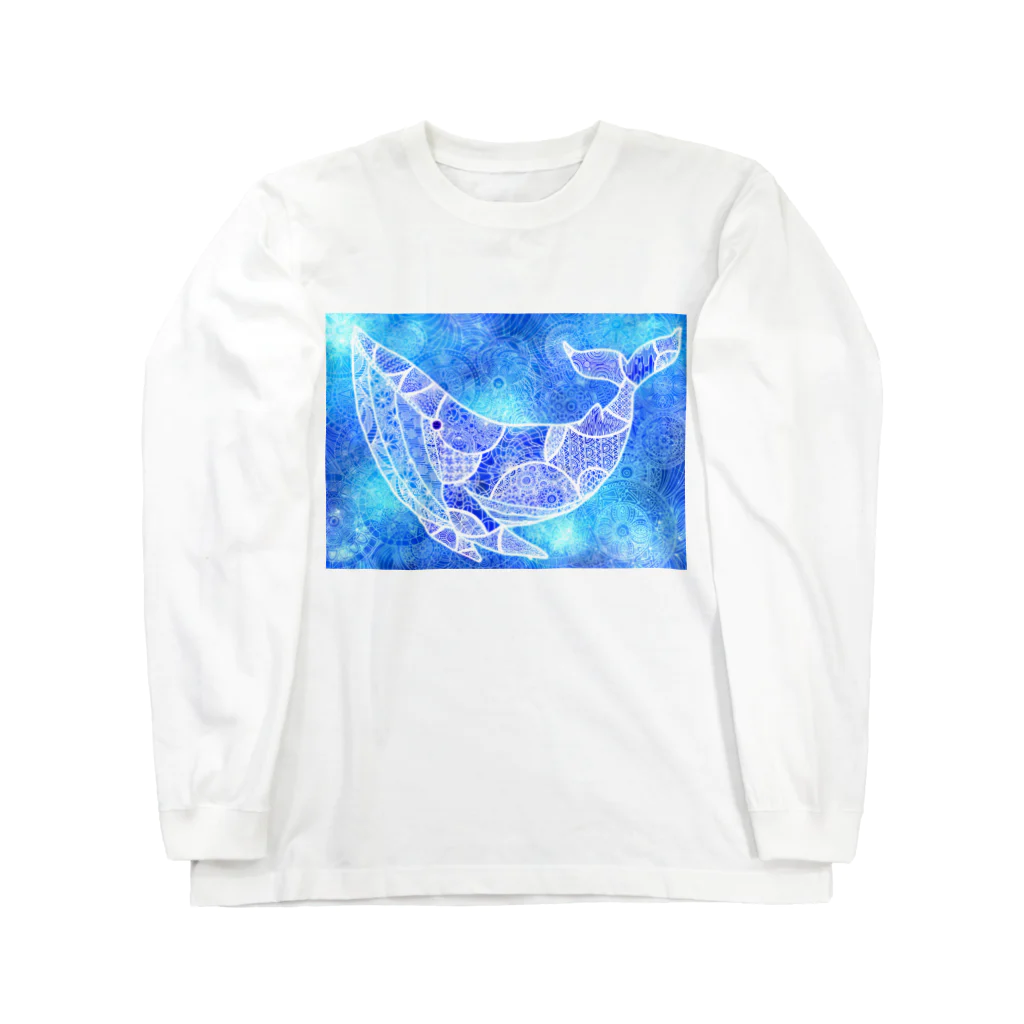 そのへんの黒猫の鯨 Long Sleeve T-Shirt