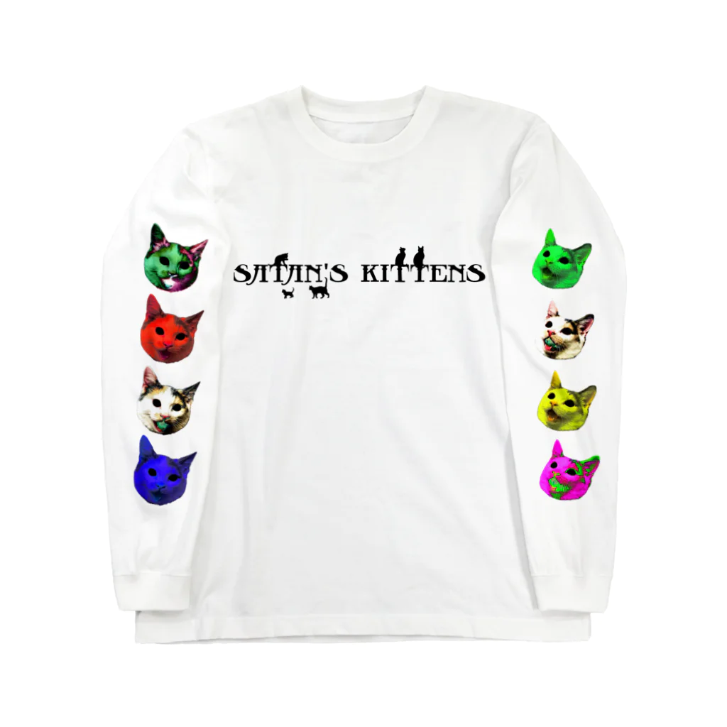 SATAN'S  KITTENSのSATANS KITTENS 袖プリント ロングスリーブ ロングスリーブTシャツ