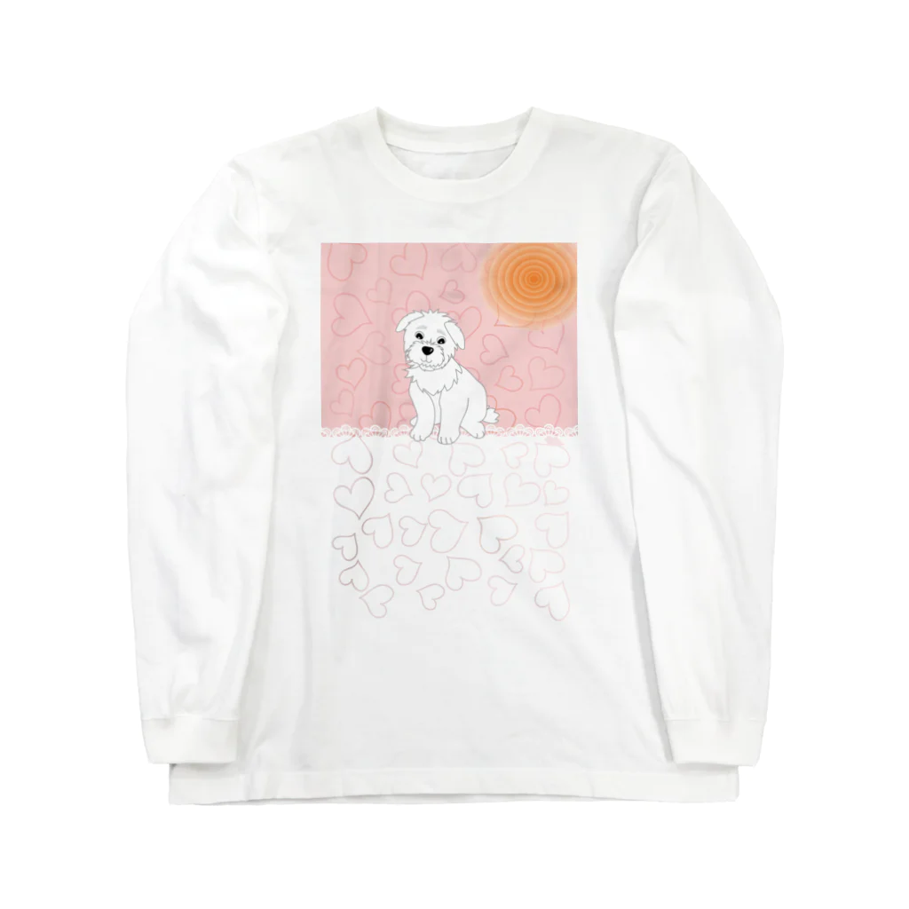 ジルトチッチのデザインボックスのぼく、泣かないよ　わんわん Long Sleeve T-Shirt