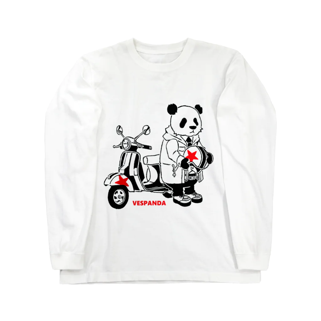 白黒迷彩のVESPANDA Long Sleeve T-Shirt