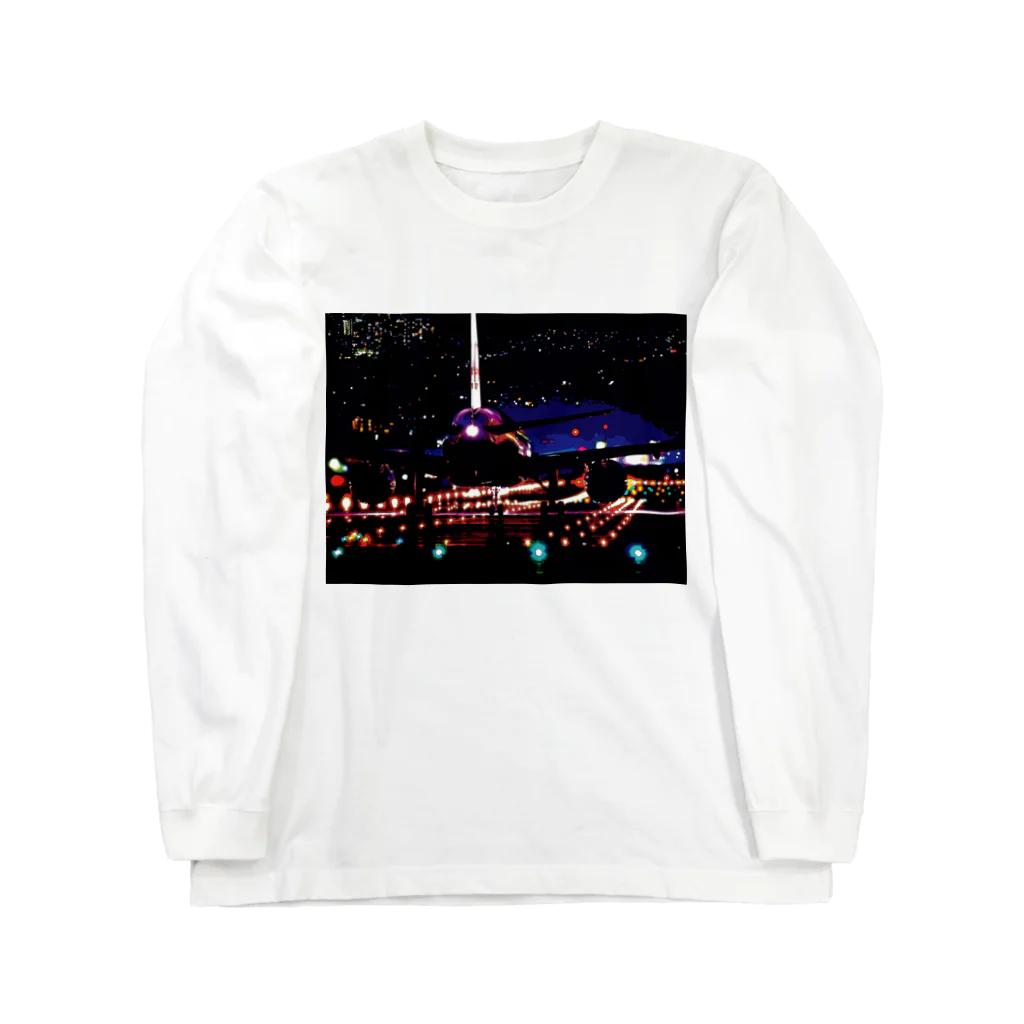 GALLERY misutawoの夜の滑走路 Long Sleeve T-Shirt