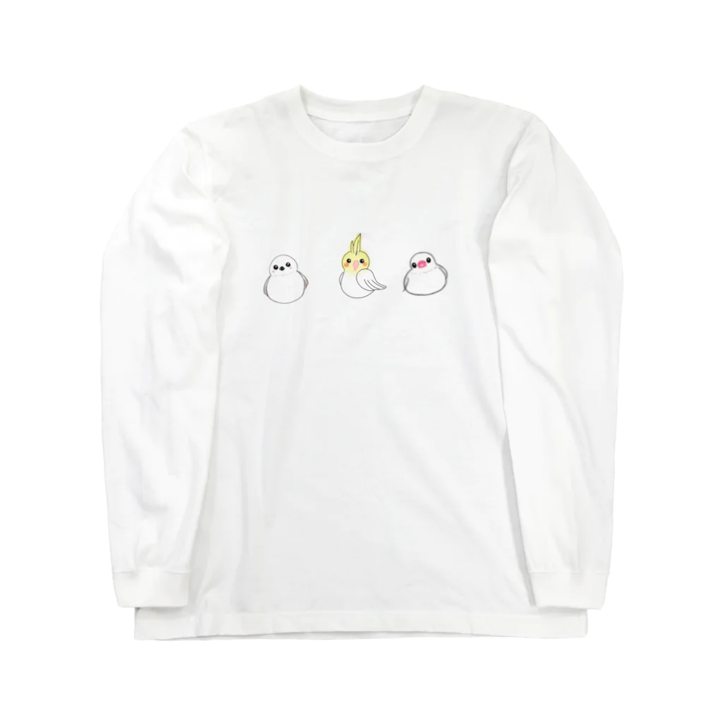 みつまめこshopの小鳥 Long Sleeve T-Shirt