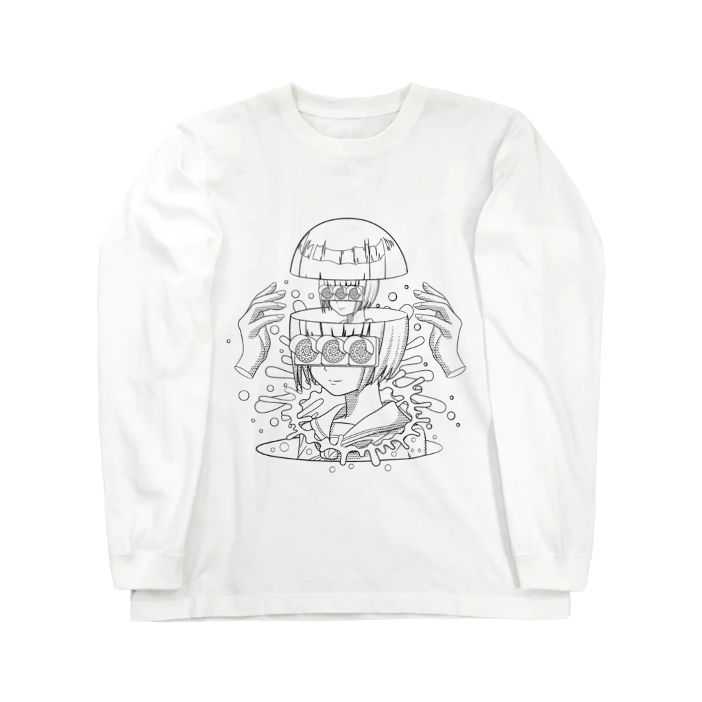 カズシフジイのKawaii girl collage2 Long Sleeve T-Shirt