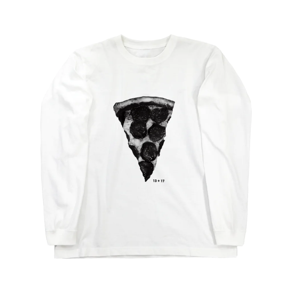 13 + 17のBlack pizza Long Sleeve T-Shirt