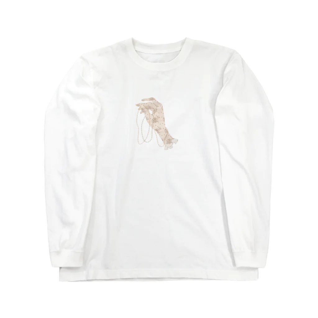 hyu-ge（イラスト）のグローブ　brown Long Sleeve T-Shirt