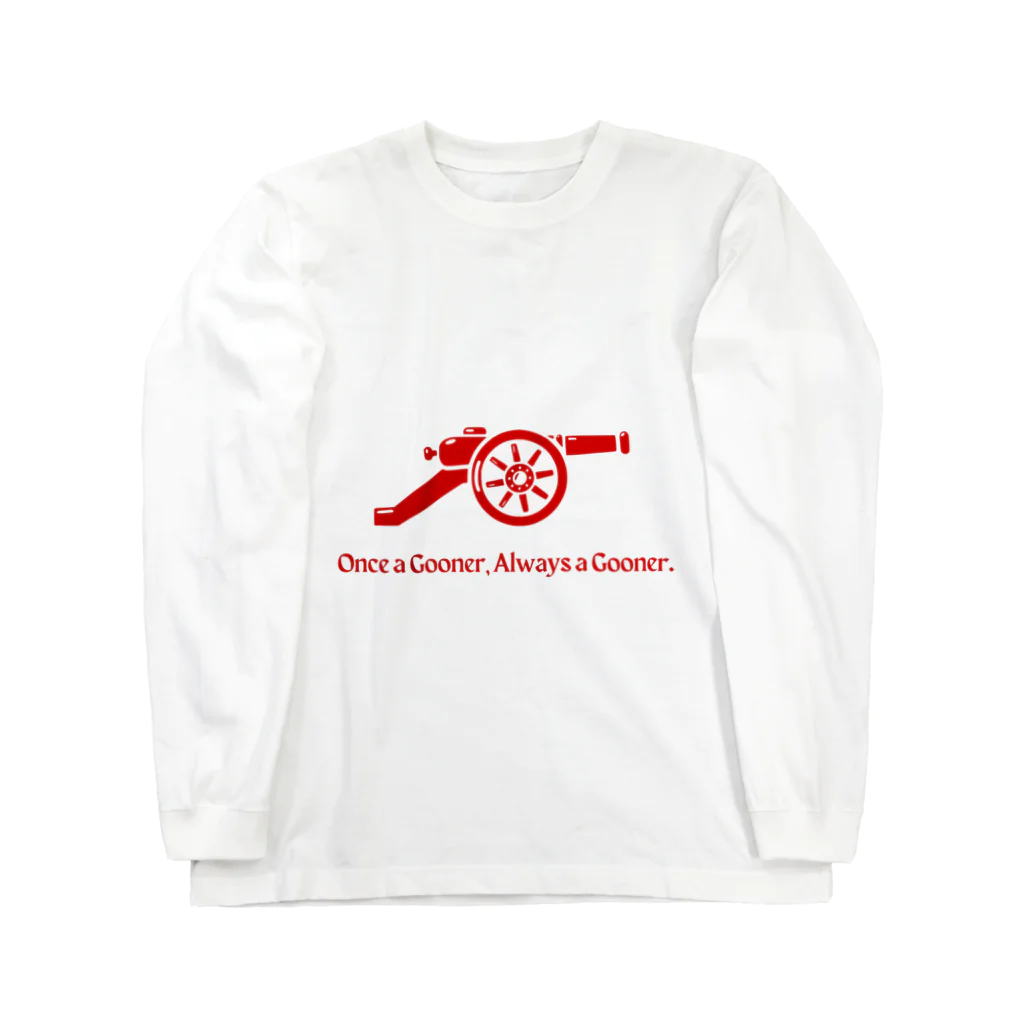 Design UKのOnce a gooner, always a gooner. ロングスリーブTシャツ