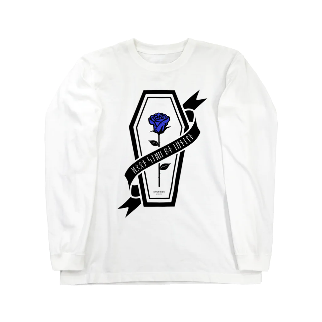 IENITY　/　MOON SIDEの【MOON SIDE】Rose Coffin Ver.2 #Black Blue Long Sleeve T-Shirt