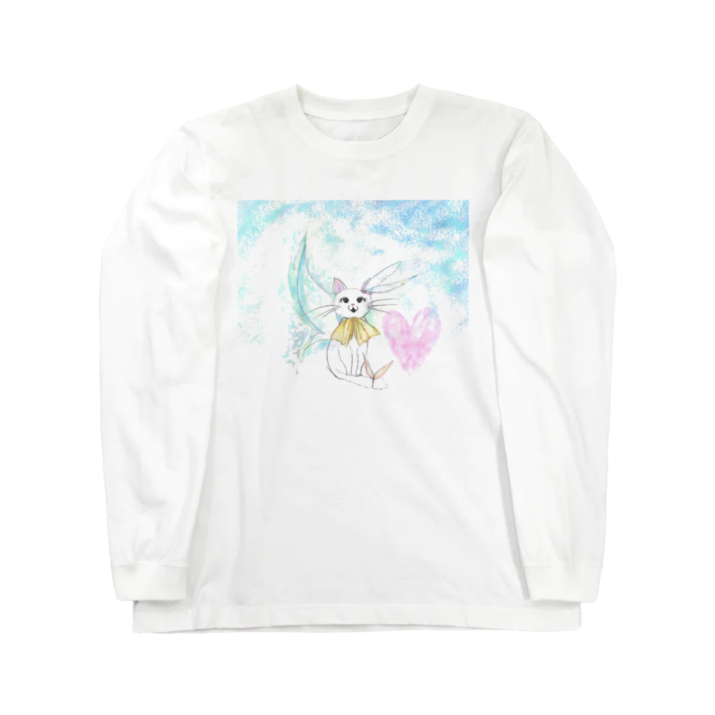 Esassy shopの白猫乙女 Long Sleeve T-Shirt