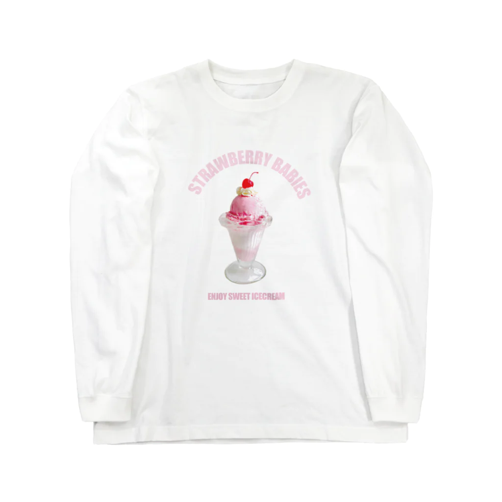 CHICHIPIのストロベリーベイビーズ Long Sleeve T-Shirt