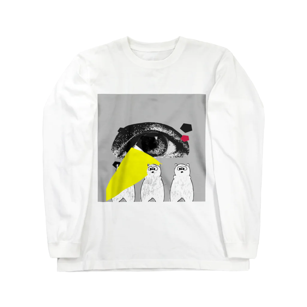 丸山マルコのアイくまトリオ Long Sleeve T-Shirt