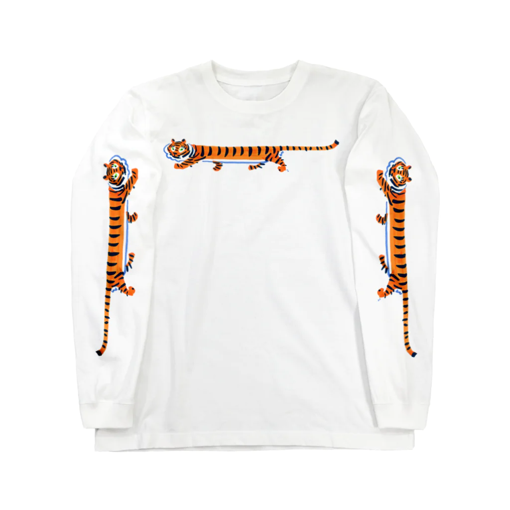 segasworksのあっちもこっちも細長いとらちゃん Long Sleeve T-Shirt