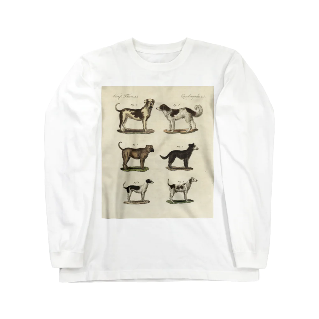 J. Jeffery Print Galleryの1802年ドイツの犬たち ロングスリーブTシャツ