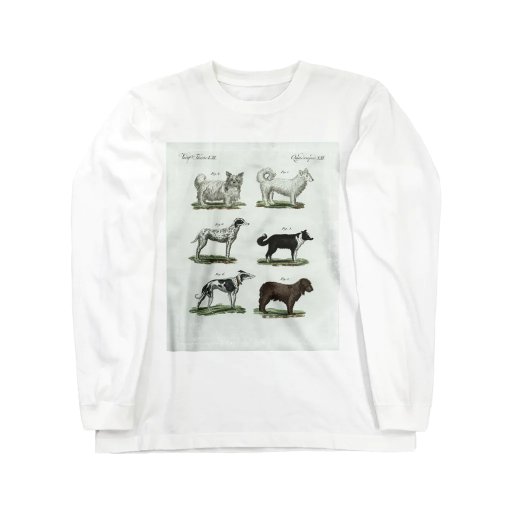 J. Jeffery Print Galleryの1802年ドイツの犬たち ロングスリーブTシャツ