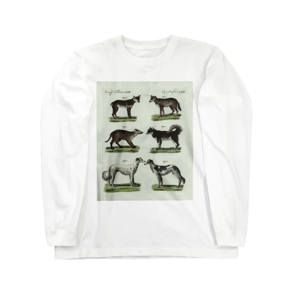 J. Jeffery Print Galleryの1802年ドイツの犬たち ロングスリーブTシャツ