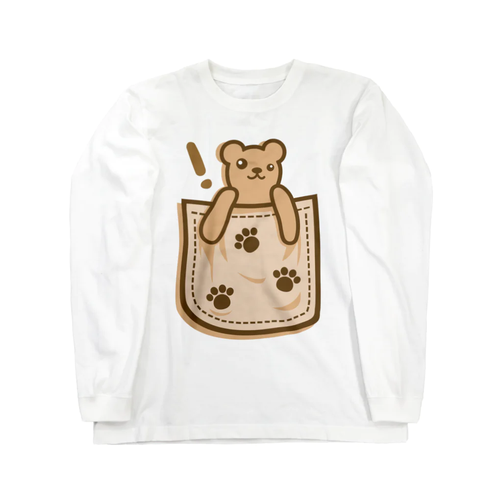 AURA_HYSTERICAのBear_in_the_Pocket ロングスリーブTシャツ