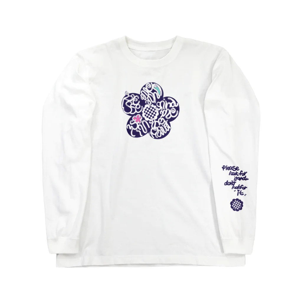 せもきちのPlease find me for me in the flower🌸 ロングスリーブTシャツ