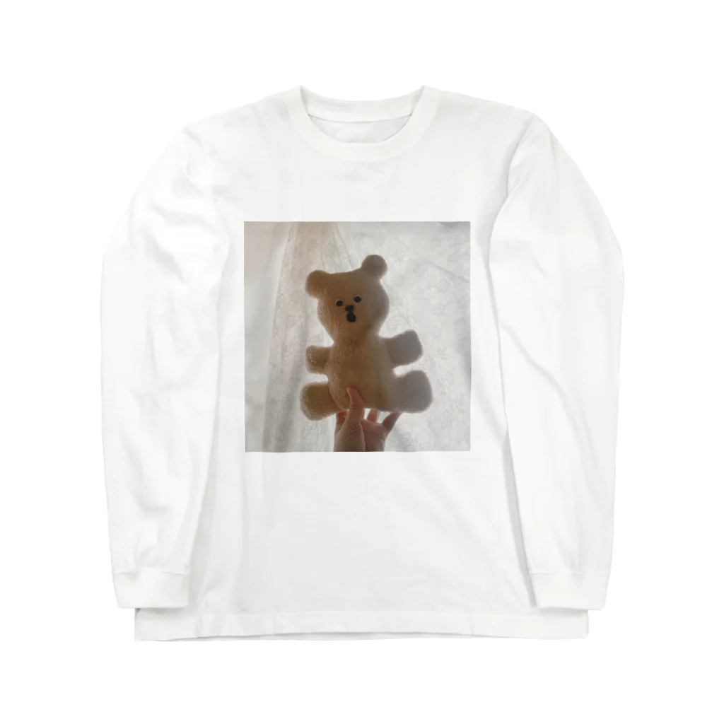 soinekumaの掲げたちびくま Long Sleeve T-Shirt