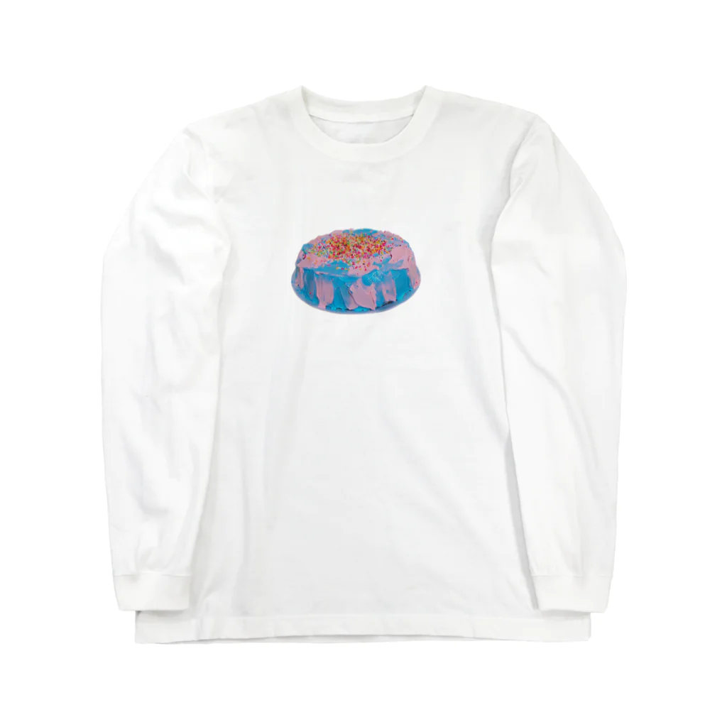 Haunted LabのColorful marble cake 派手なケーキ Long Sleeve T-Shirt