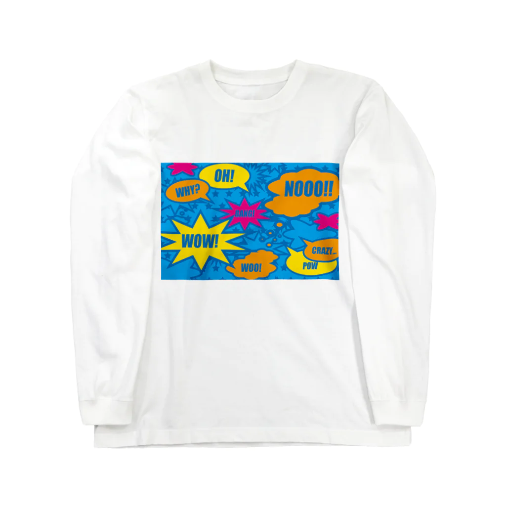 フォーヴァのコミックBLUE Long Sleeve T-Shirt