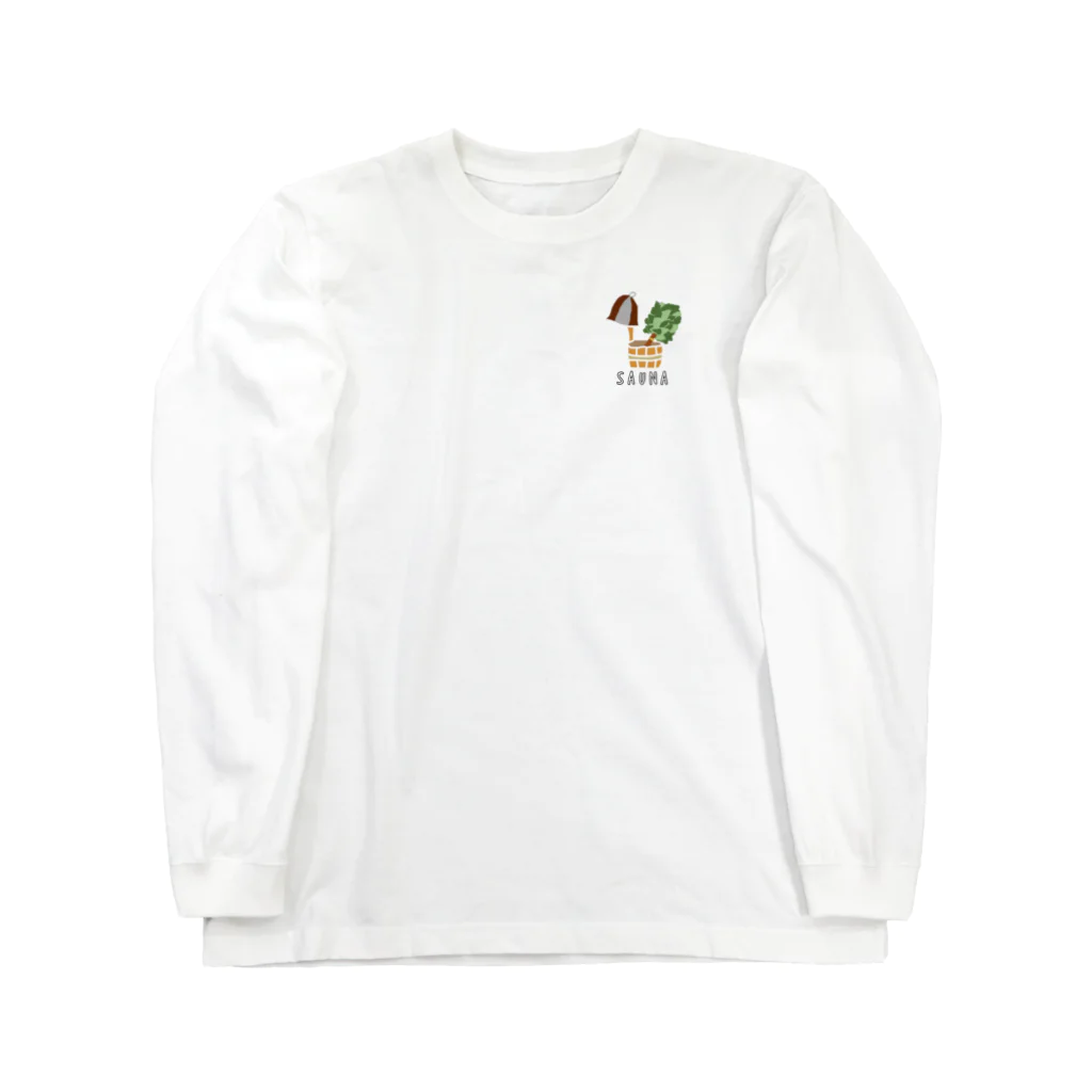 今日からサウナー！のサウナハット&ヴィヒタ Long Sleeve T-Shirt