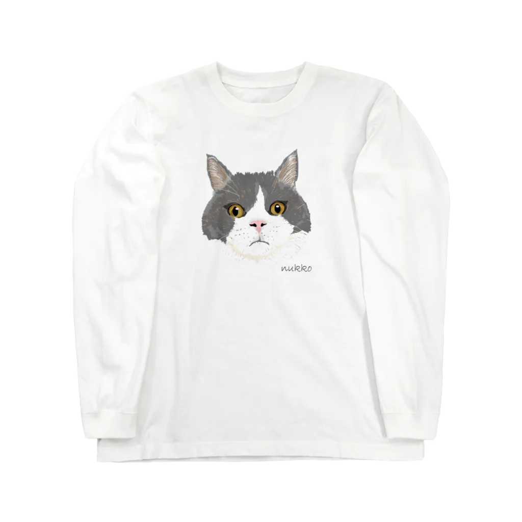 nuuko_artのねこのみそさん ロングスリーブTシャツ