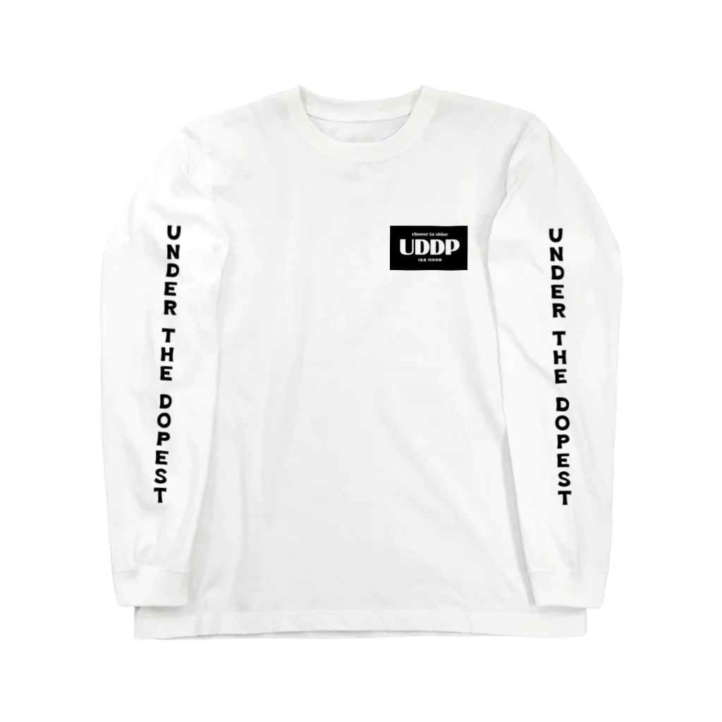 UNDER THE DOPEST のUDDP ロゴ  ロングスリーブTシャツ