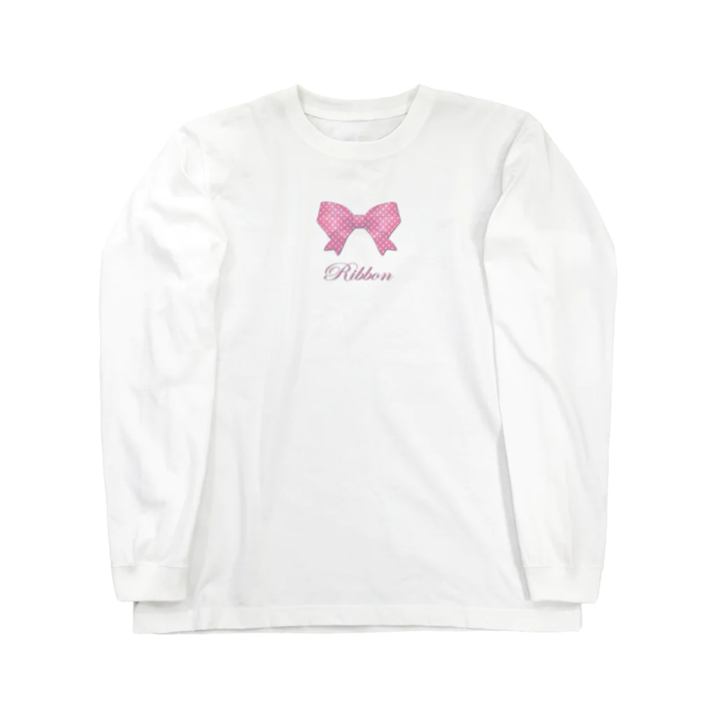 savannahのRibbon-Pink Long Sleeve T-Shirt