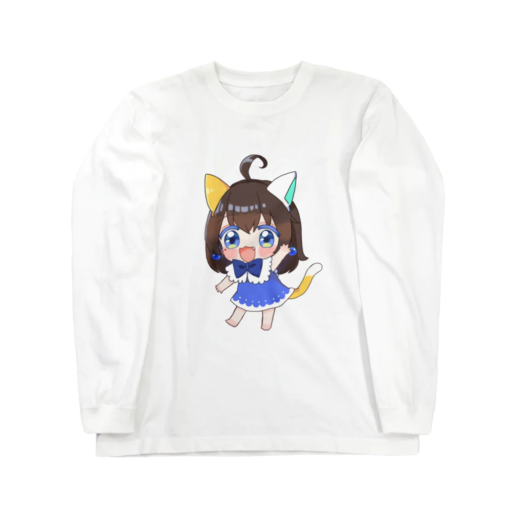 いもいも亭の燃えてるあんちゃん🔥💙 Long Sleeve T-Shirt