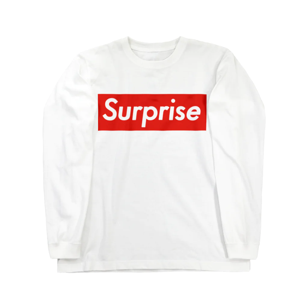 生きるそうめんのSurpriseボックスロゴ Long Sleeve T-Shirt