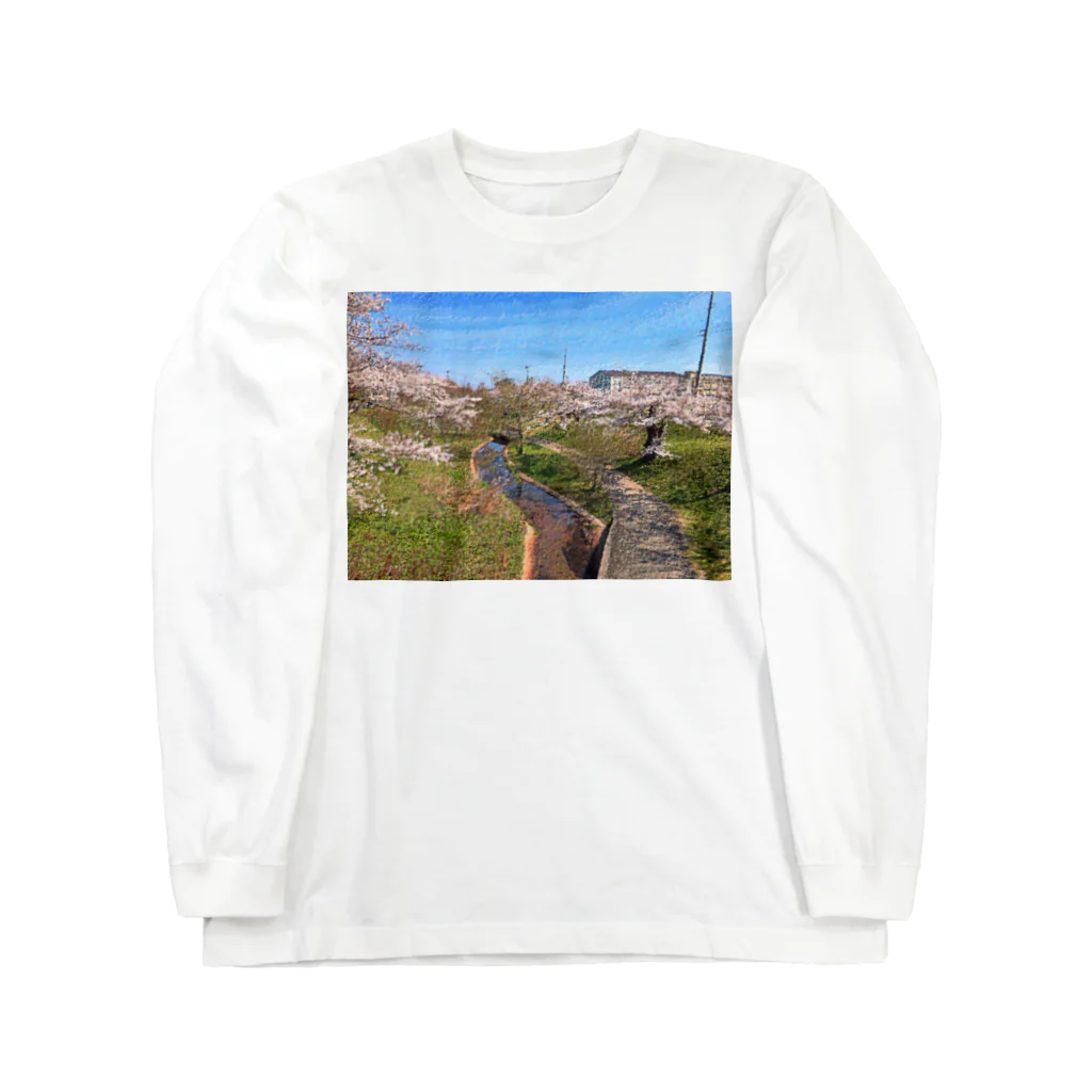 脂身通信Ｚの田舎町の風景_2204 Long Sleeve T-Shirt