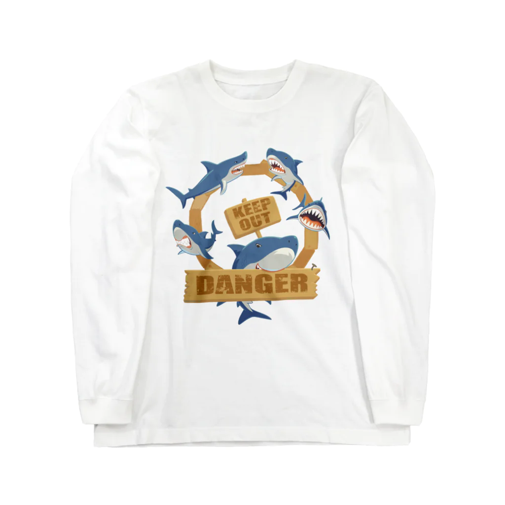 タバタ画房のKEEP OUT　カラーVer. Long Sleeve T-Shirt