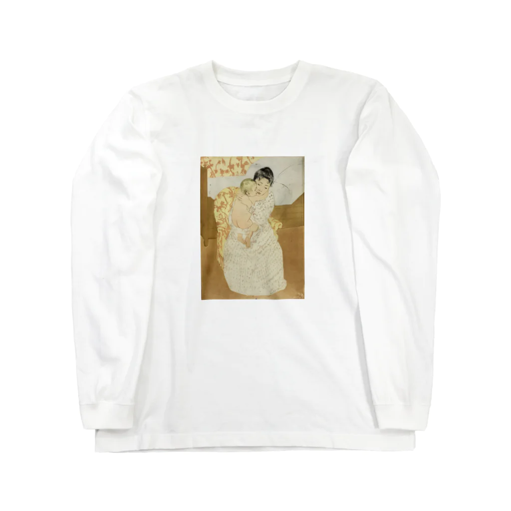 museumshop3の【世界の名画】メアリー・カサット『Maternal Caress』 Long Sleeve T-Shirt