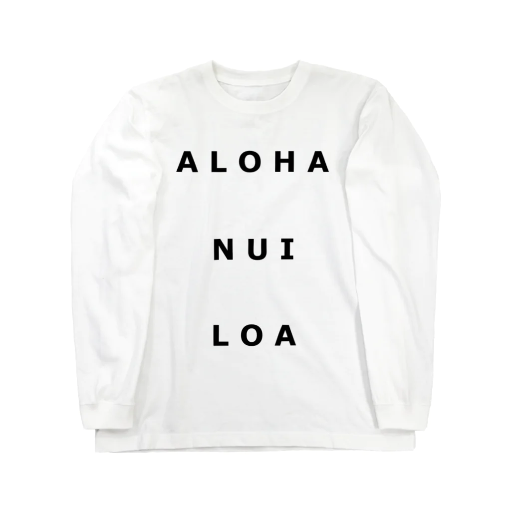 Aloha nui loaのシンプルロゴ ロングスリーブTシャツ