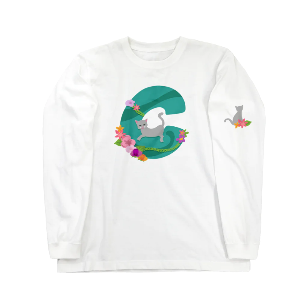 シラギク堂本舗のCはCatのC Long Sleeve T-Shirt