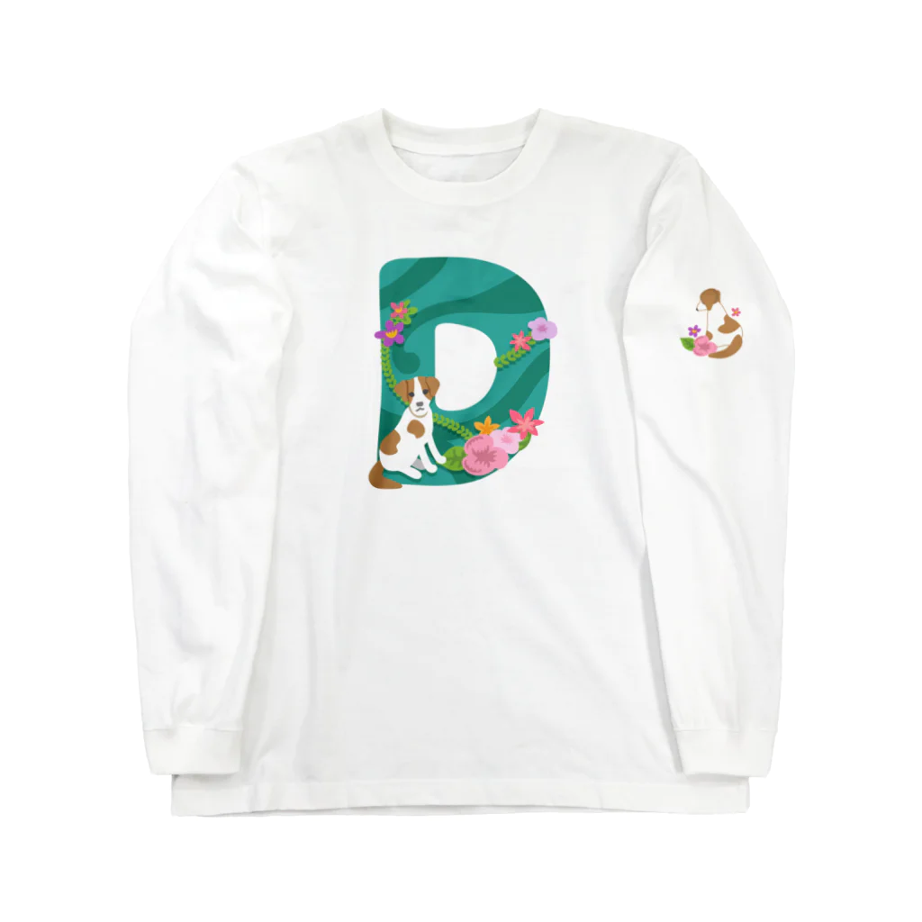 シラギク堂本舗のDはDogのD ロングスリーブTシャツ