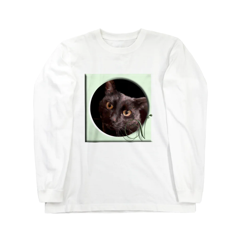 ぬくもふ屋　【猫 犬の似顔絵描き】のv Long Sleeve T-Shirt