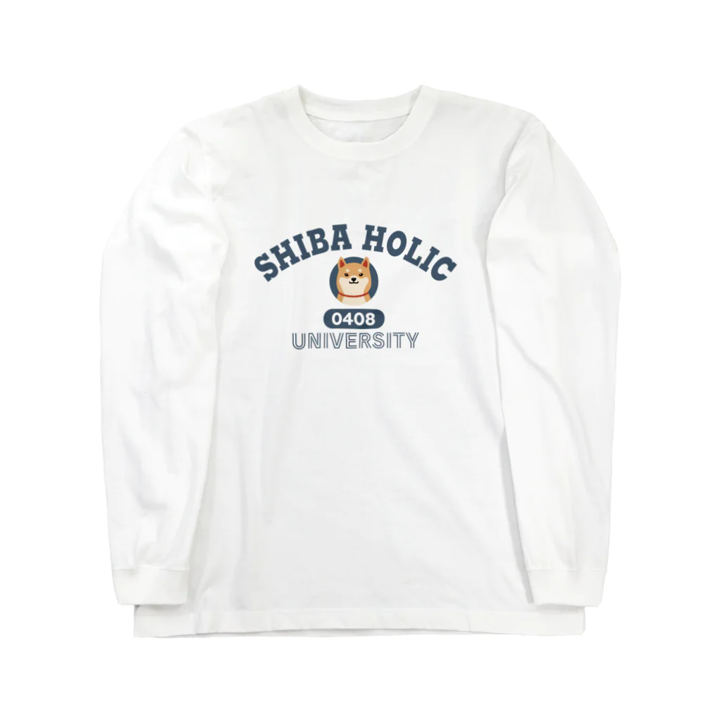 しばじるしデザインのSHIBA HOLIC（柴犬中毒大学） Long Sleeve T-Shirt
